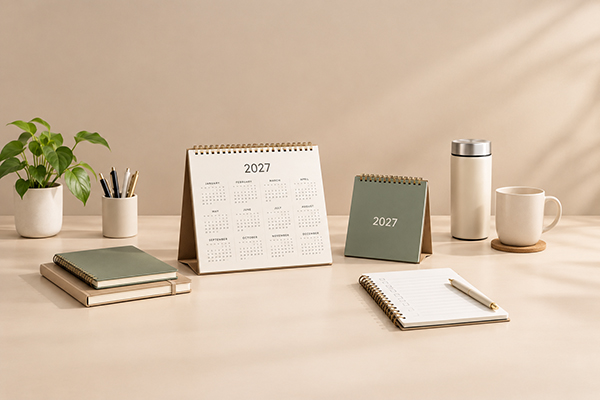 Kalender dan Agenda Custom 2027: Panduan Memilih Desain, Material, dan Waktu Produksi