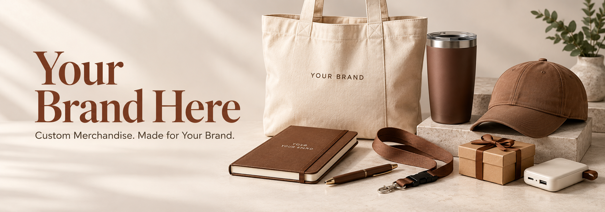 Illustrative merchandise concept, Your Brand Here
